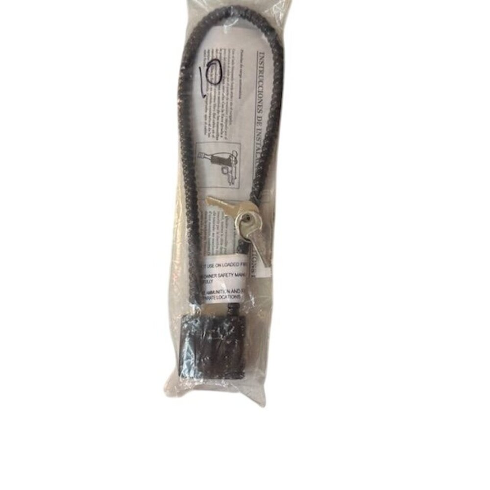 Cable Gun Lock With Key Safe Storage Security Tool For Firearms